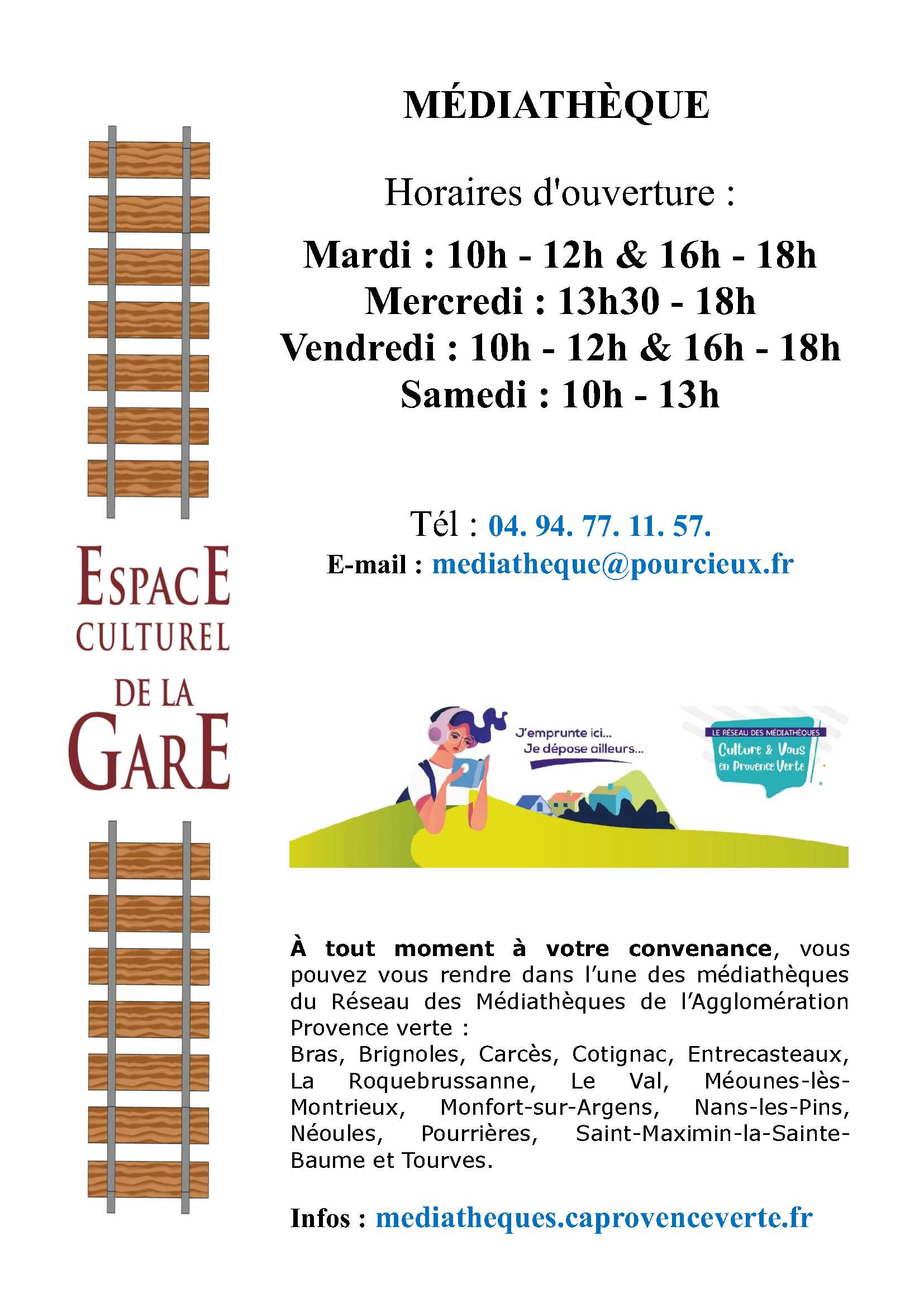 Horaires mdia 09 2025